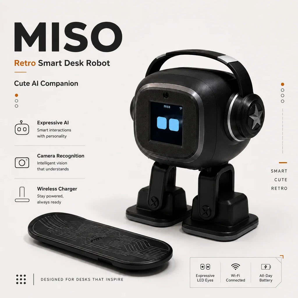 Robot Compañero IA – Control por Voz, Interacción Emocional, Cámara, Chat Inteligente y Baile