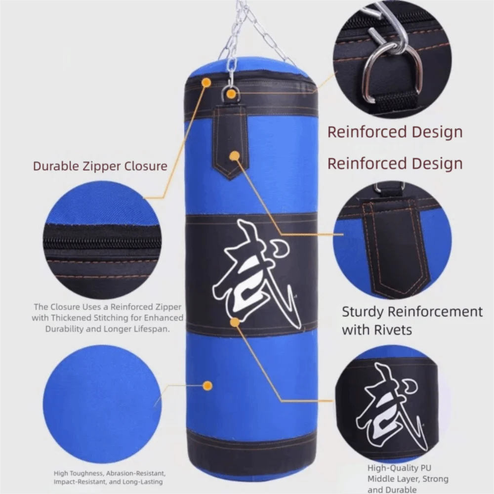 Inflatable Boxing Punching Bag | Oxford PU Sandbag for Martial Arts & Home Training | 60/80cm