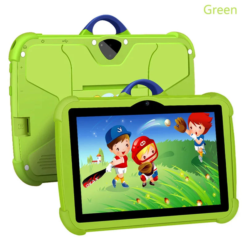 Tablet Infantil BDF 7" | Android 13 | 4GB RAM + 64GB | Quad-Core | WiFi | 4000mAh | Verde, Rosa, Naranja, Azul