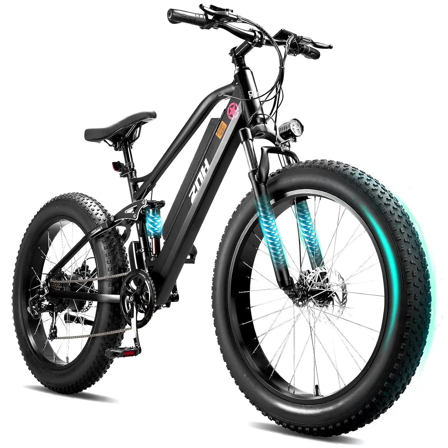 E-Bike Adultos 1000W | Fat Tire 20"/24"/26" | 48V 15Ah Extraíble | 65 Millas | 5 Modos | Shimano 7v | UL Certificada