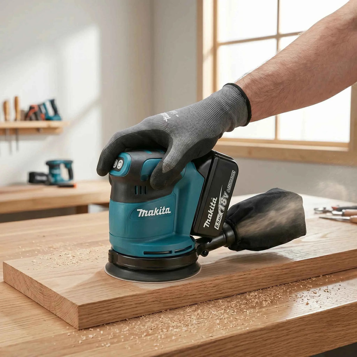 Makita DBO180Z | 18V Brushless Random Orbital Sander | USB-C