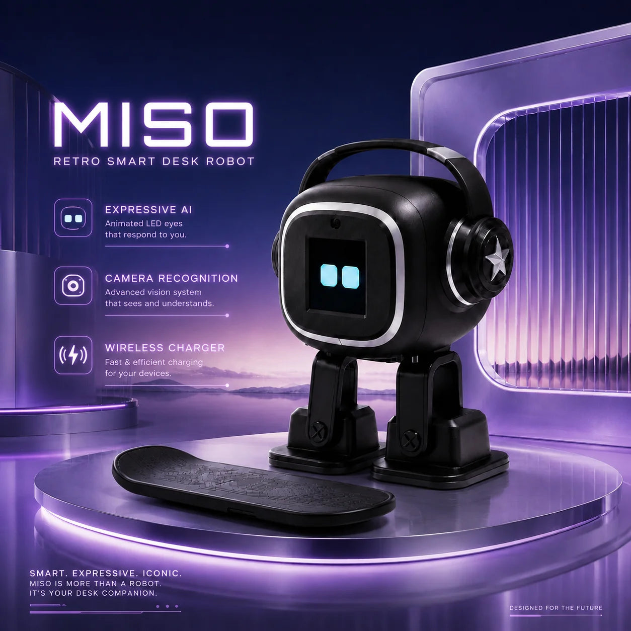 Robot Compañero IA – Control por Voz, Interacción Emocional, Cámara, Chat Inteligente y Baile