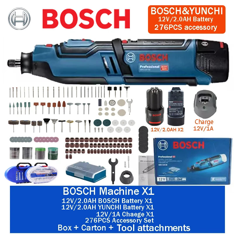 Bosch GRO 12V-35 | Cordless Rotary Tool | Battery Kits