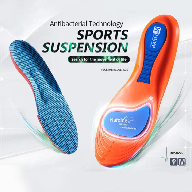 Sport Orthopedic Insoles | EVA Memory Foam | Arch Support & Shock Absorption | Men & Women | EU37-46