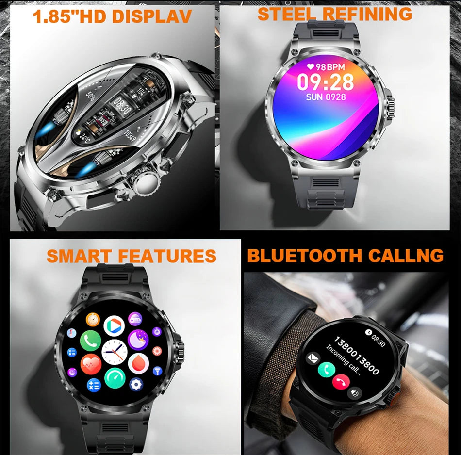 Smartwatch Jooeniok GPS 2026 | Pantalla AMOLED 1.85" | Batería 710mAh | Bluetooth 5.0 | IP68 | Android & iOS | Jooeniok GPS Smart Watch 2026 | 1.85" AMOLED | 710mAh Battery | Bluetooth Call | IP68