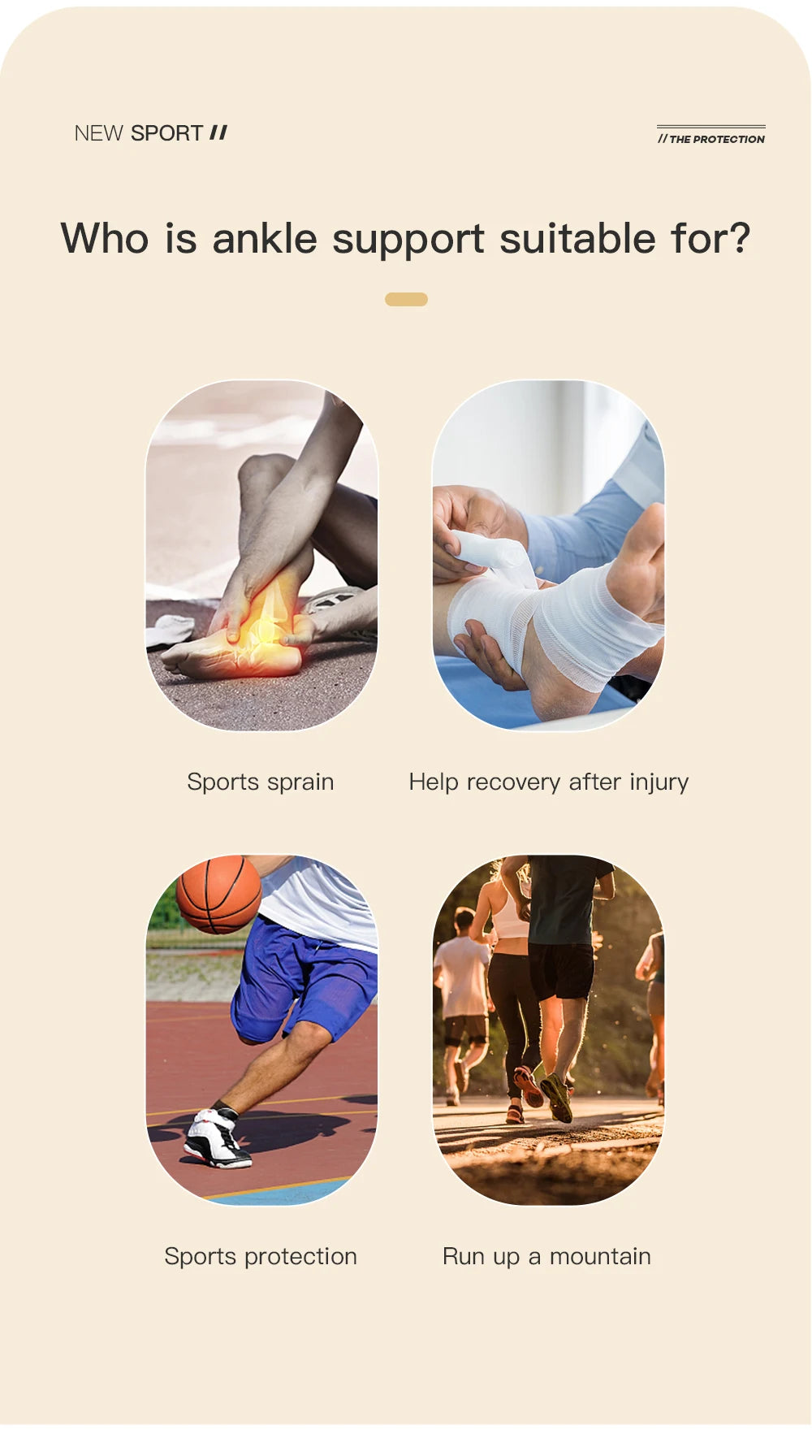 Copper Ankle Compression Sleeve | Elastic Knit Support for Sports & Daily Use