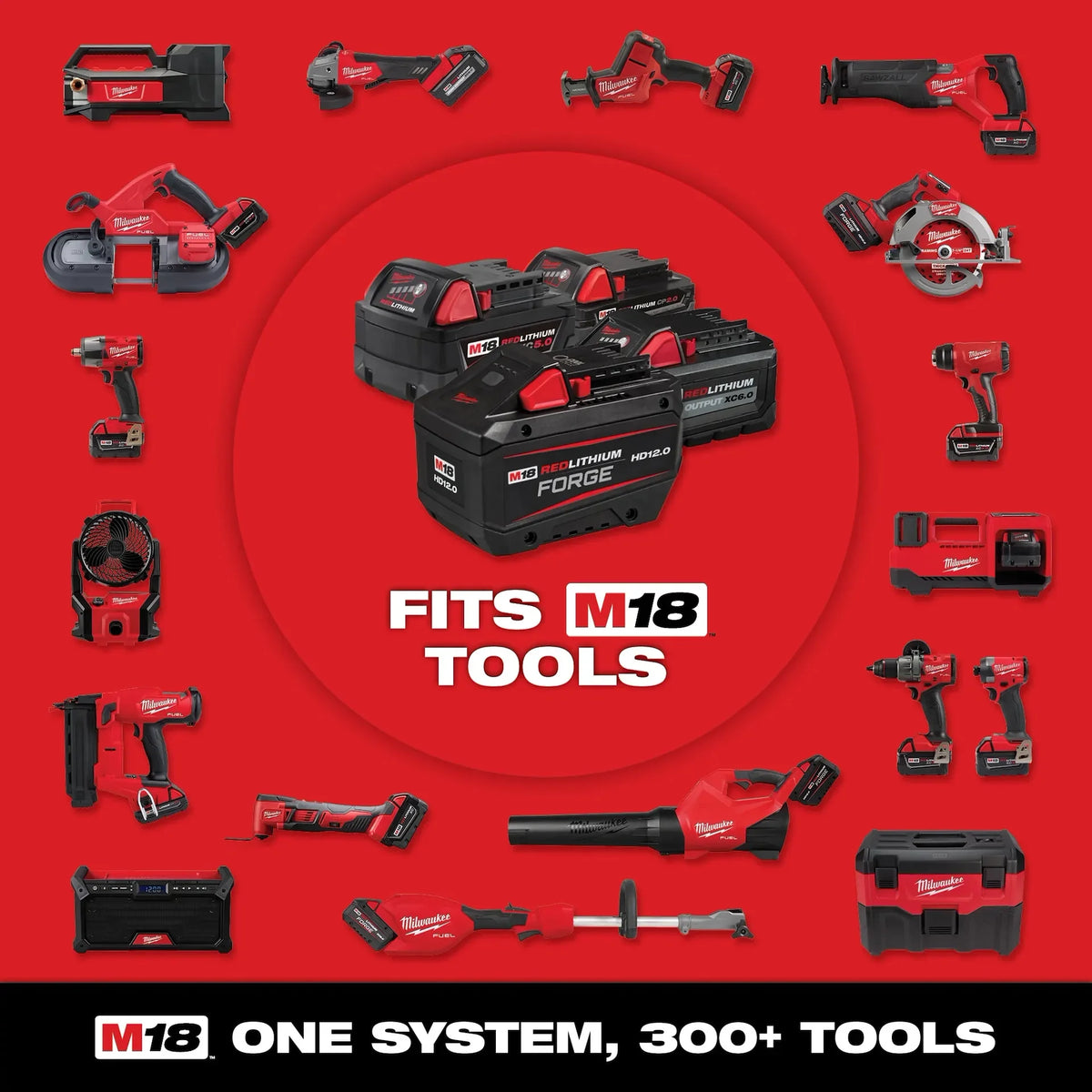 Milwaukee-Compatible M18 18V | Batteries and Chargers 3A-6A