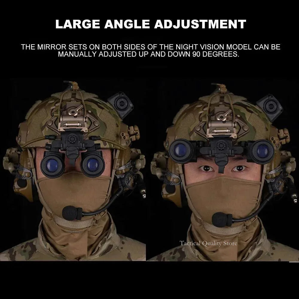 AN/PVS31 Binocular Night Vision Goggles Dummy Model | Airsoft Helmet Prop | Cosplay & Film | BK/TAN