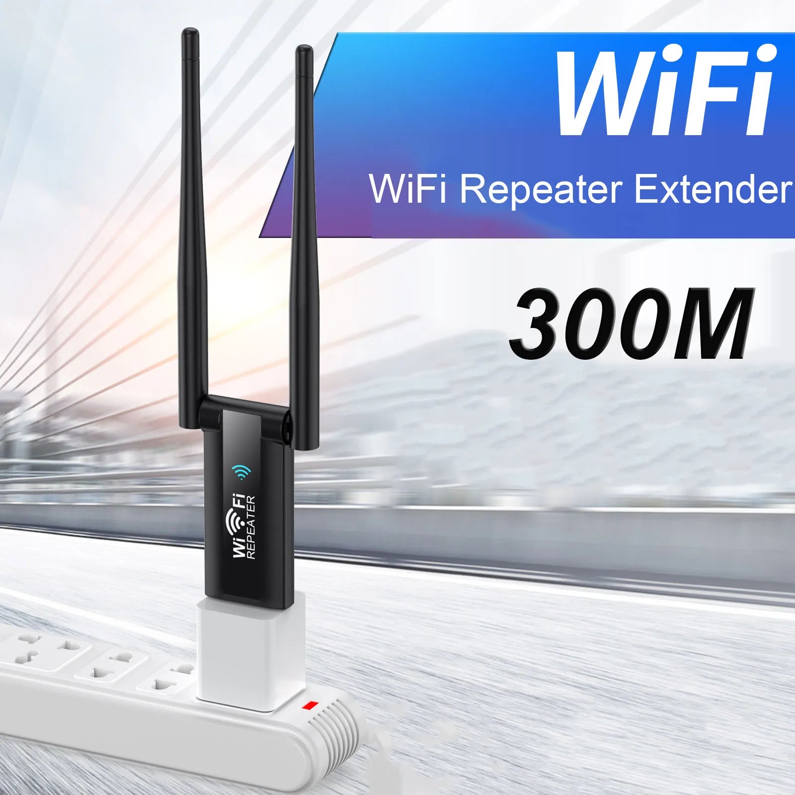 Amplificador WiFi USB 300Mbps | Repetidor & Extensor de Señal 2.4GHz | Plug & Play | Hogar y Oficina