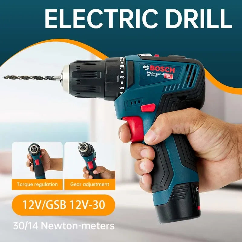 Bosch GSB 12V-30 | Cordless Drill Driver | EU/US Sets