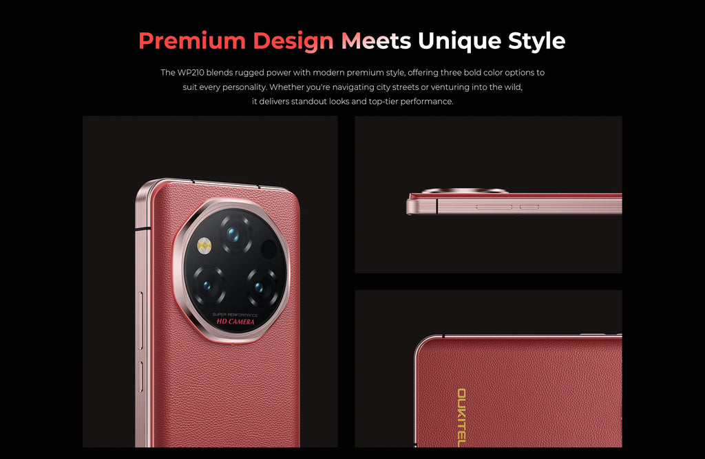 OUKITEL WP210 | Rugged Smartphone 5G 8800mAh 108MP 120Hz | Android 15 NFC 45W