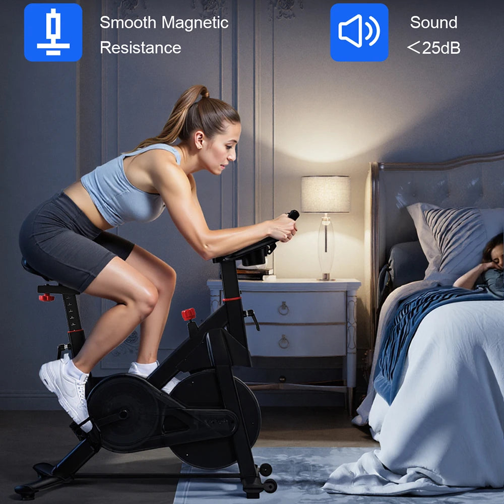 Stationary Exercise Bike | 32-Level Magnetic Resistance | Bluetooth & LCD Screen | Home Gym