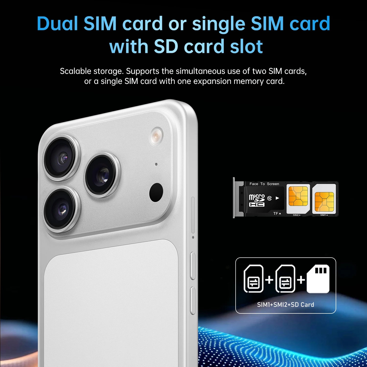IVMI 17Pro Max | 4G | Android 10 | 6.7" Fullview | 3GB+16GB | 13MP | 3500mAh | Dual SIM | Play Store | Bluetooth | WiFi