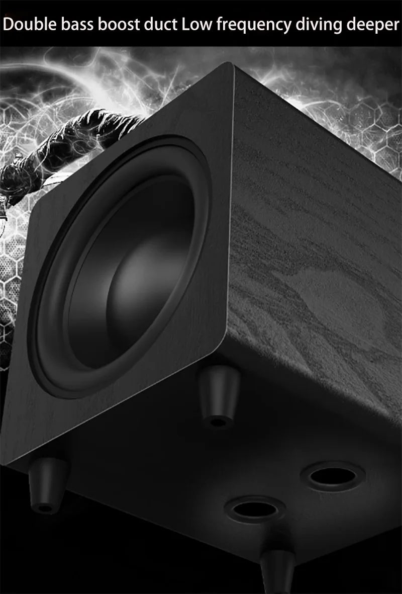 AOSIBAO M10D | Subwoofer Activo 10" 300W | HIFI Home Theater | Caja Madera | altson.shop