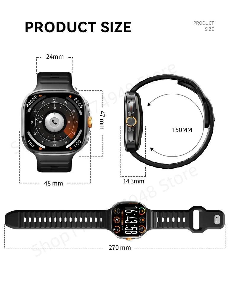 Smartwatch GOLDENSPIKE M99 | AMOLED 2.4" 720×720 | Cámara Giratoria 8MP | 4G | GPS | NFC | WiFi | 2100mAh | Android | GOLDENSPIKE M99 Smart Watch | 2.4" AMOLED | Rotating 8MP Camera | 4G | GPS | NFC | 2100mAh