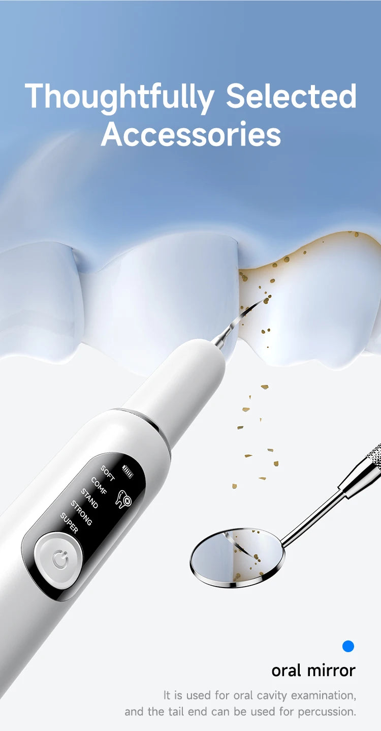 T6 Ultrasonic Dental Scaler | USB-C Oral Care Device / Escariador dental ultrasónico T6