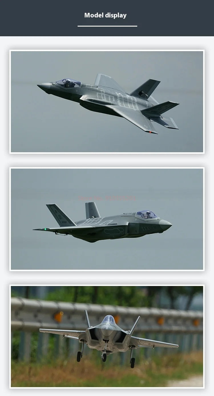 Xfly F35 Lightning 2 EDF RC Fixed Wing Aircraft | 64mm | 6CH | PNP & KIT | Scale Model Jet