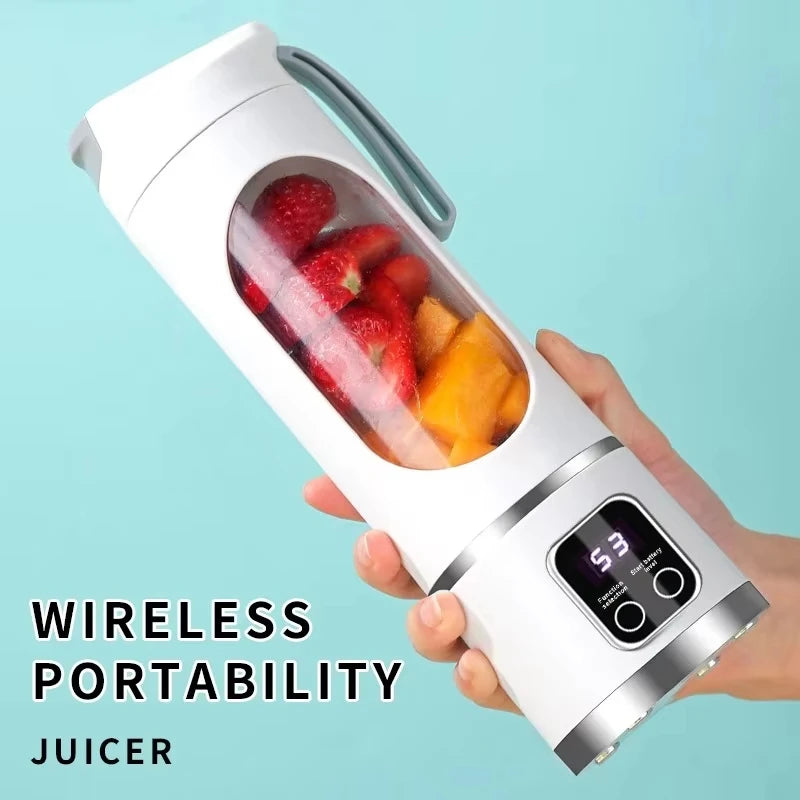 Portable Blender | 450ml & 12 Blades | USB Rechargeable