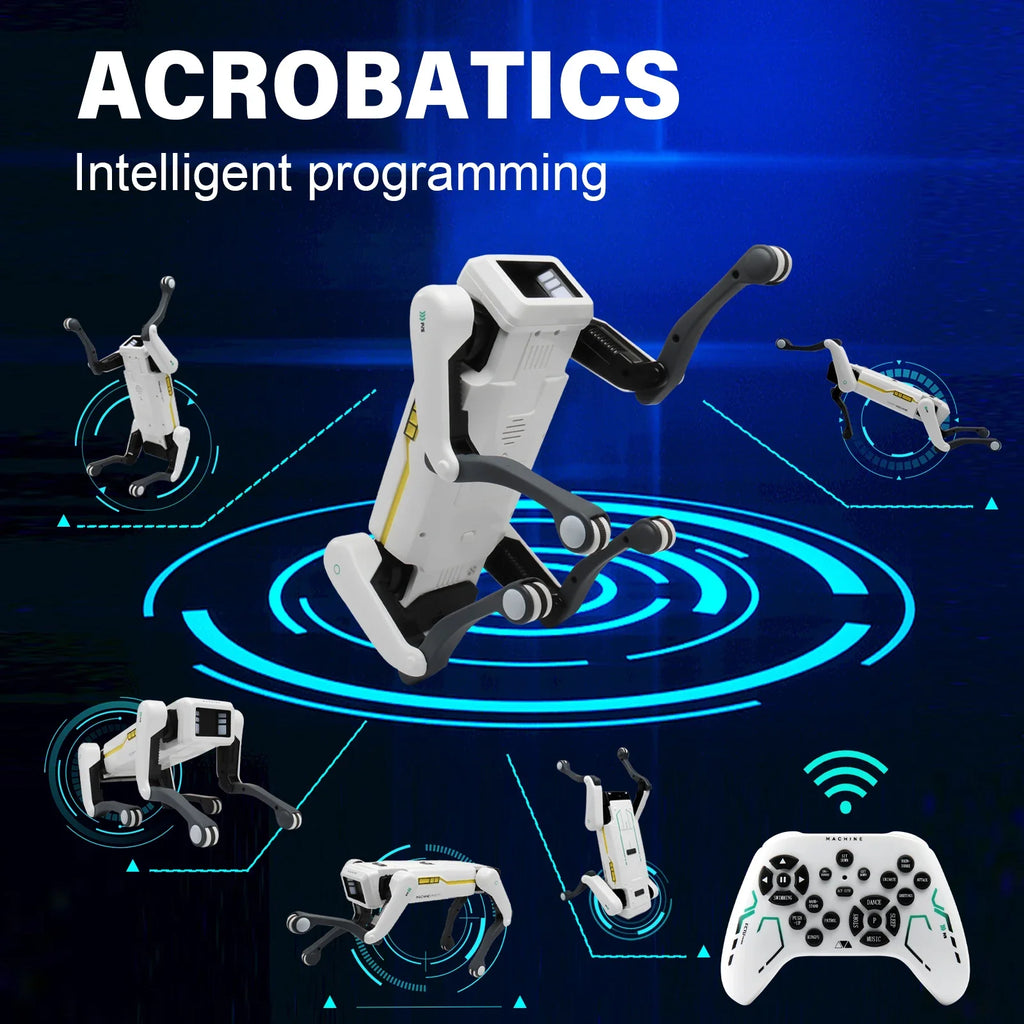 Perro Robot RC Multifunción – Control APP, Programable, Canta, Baila, Bioníco e Interactivo