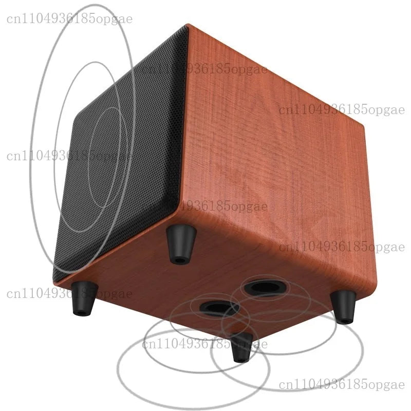 Subwoofer Activo 10" | 300W | Madera | Home Theater | Graves Profundos | 10" 300W Wooden Active Subwoofer Home Theater Heavy Bass Speaker