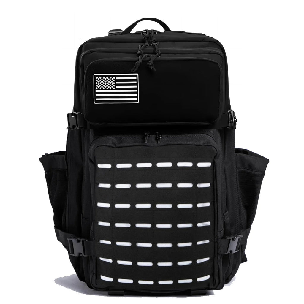 Waterproof Backpack 25L/50L | Gym, Hiking, Travel & Laptop Bag | Dual Bottle Holders | 12 Colors