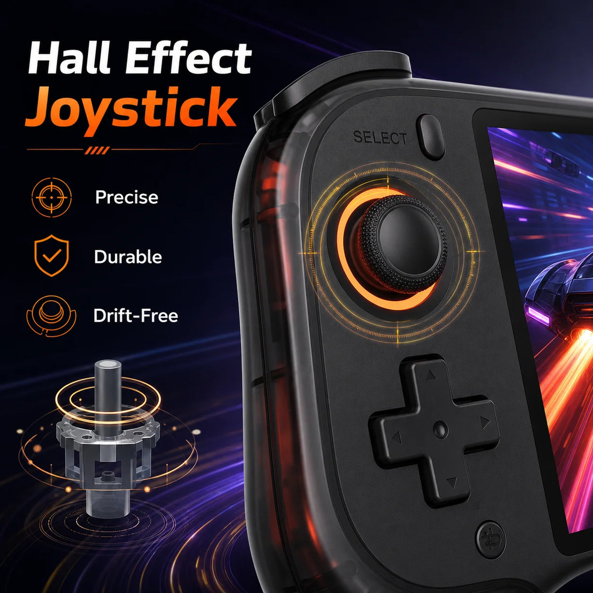 QRD Vortex F5 Retro Handheld Game Console | 5.5" IPS | RK3566 | Hall Joystick | 15000+ Games | HDMI