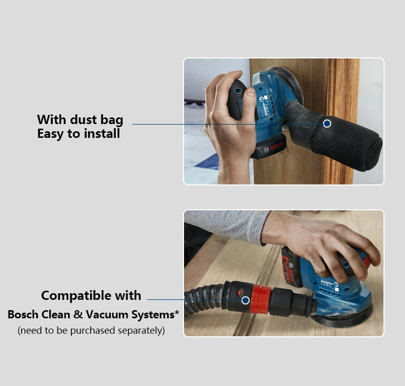 Bosch GEX 185-LI | 18V Brushless Random-Orbit Sander | Bare Tool