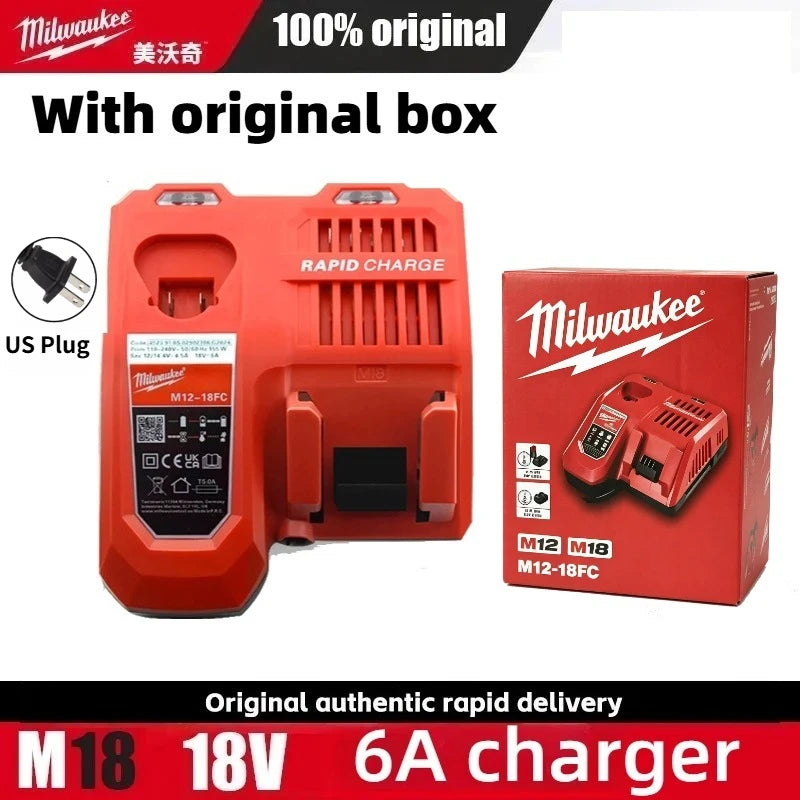 Milwaukee-Compatible M18 18V | Batteries and Chargers 3A-6A