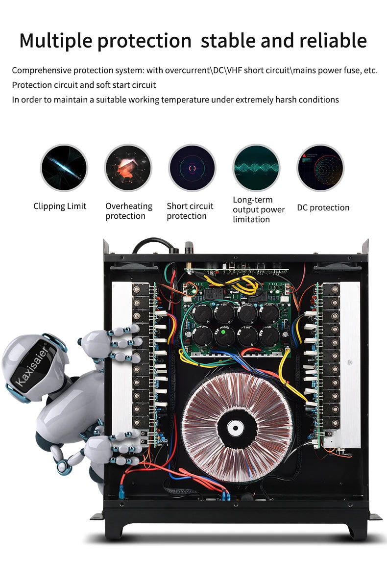 Branwish 400–1100W Professional Power Amplifier | DJ & PA | Amplificador de Audio