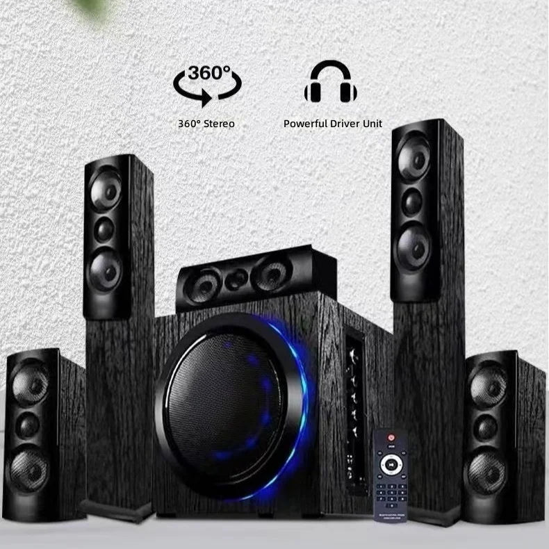 YTYIN N59 5.1 Home Theater System | 80W Subwoofer | Cine