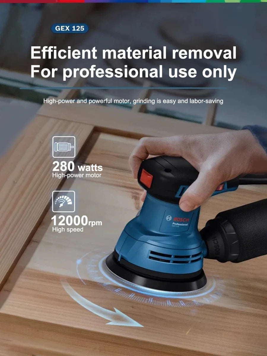 Bosch GEX125 | 280W Orbital Sander | Wood & Automotive