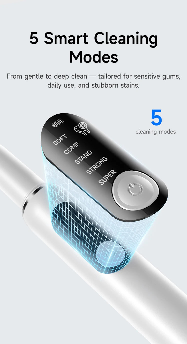 T6 Ultrasonic Dental Scaler | USB-C Oral Care Device / Escariador dental ultrasónico T6