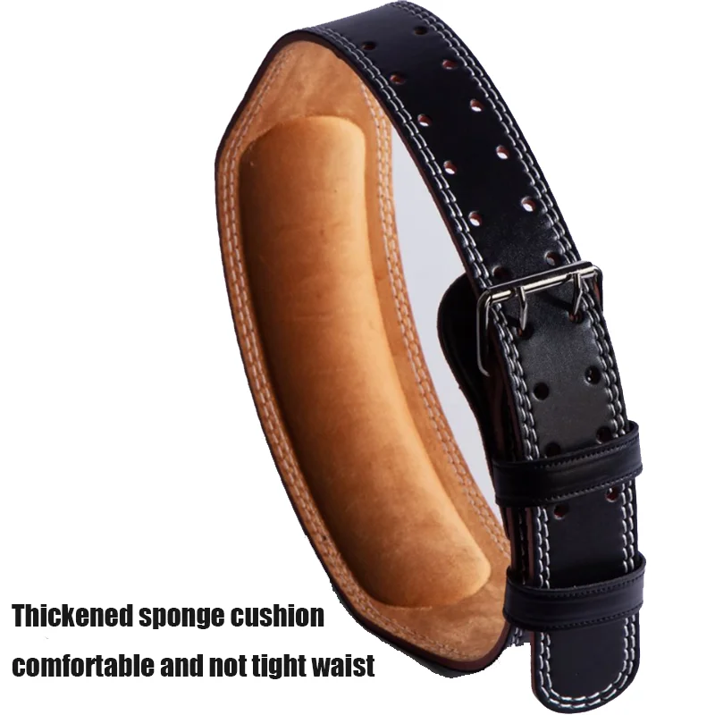Weightlifting Belt PU & Cow Leather | Waist Support for Powerlifting & Strength Training