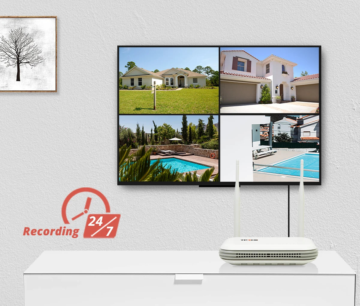 Mini WiFi NVR 8CH 3MP / 4CH 5MP H.265 – Wireless Network Video Recorder | Face Detection | ONVIF