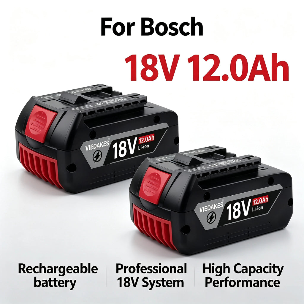 Bosch-Compatible 18V Batteries | 8Ah-12Ah | Chargers & Kits