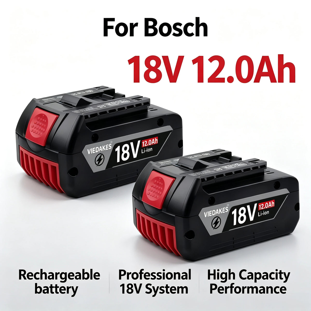 Bosch-Compatible 18V Batteries | 8Ah-12Ah | Chargers & Kits