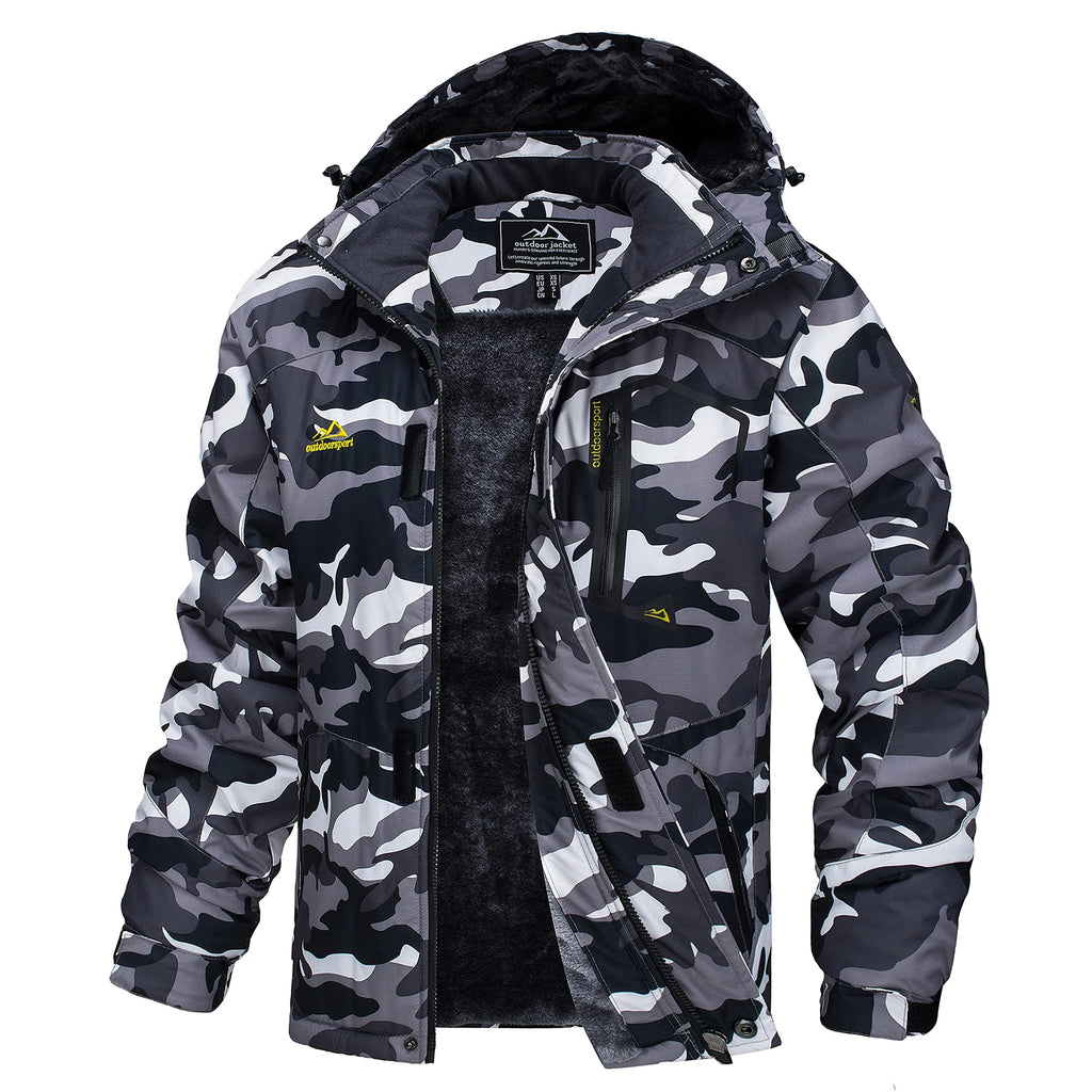 MAGCOMSEN Men's Winter Jacket | Fleece Lined | Ski & Hiking