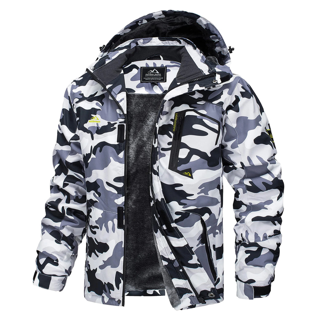MAGCOMSEN Men's Winter Jacket | Fleece Lined | Ski & Hiking
