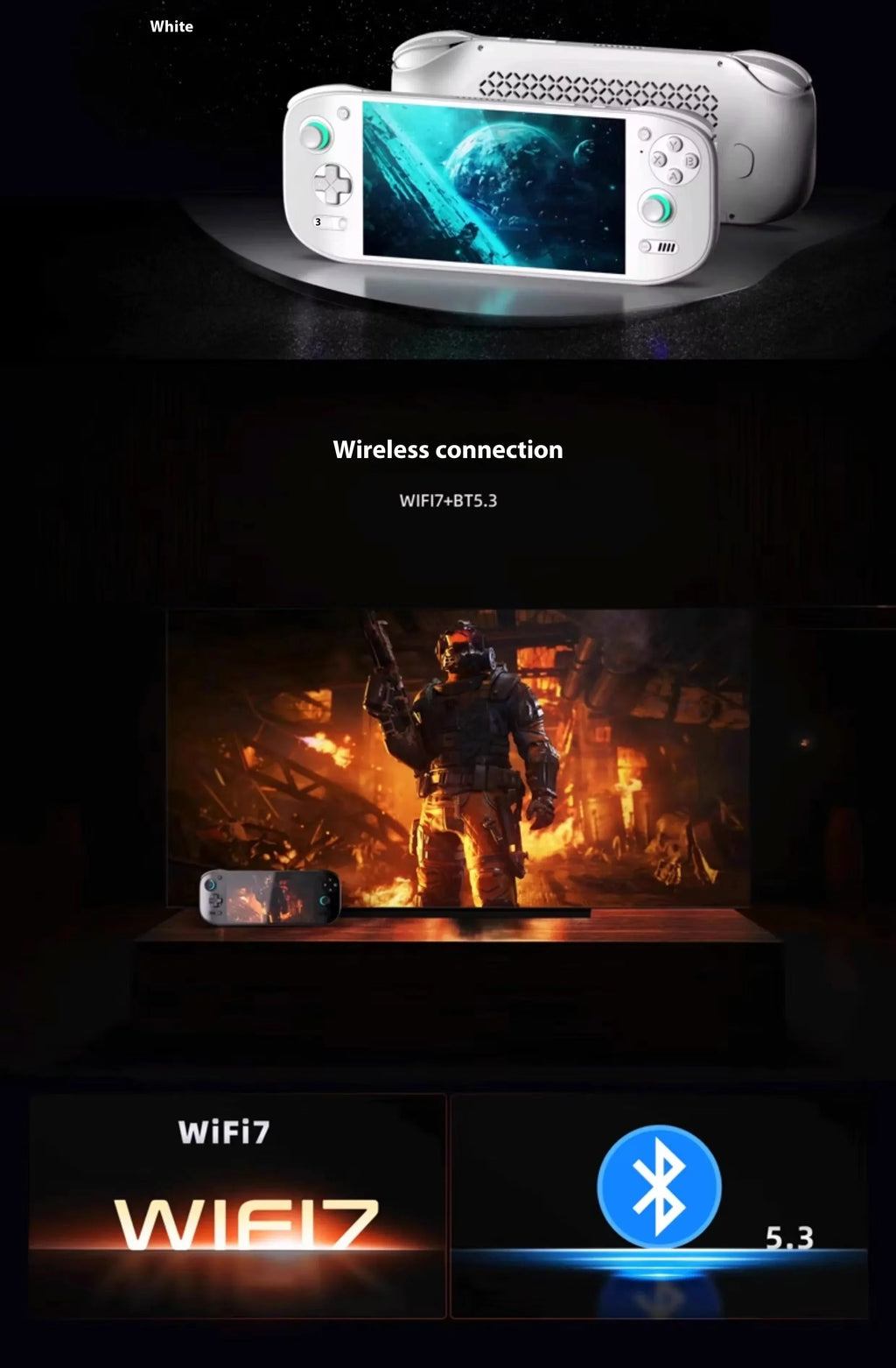 AYN Odin 2 Portal Handheld Game Console | 7" 120Hz | Snapdragon 8 Gen 2 | 8000mAh | Android