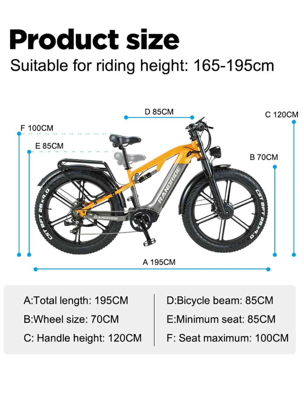 Y80 Bicicleta Eléctrica de Montaña | Doble Motor 2000W | 48V 20Ah | Fat Tire 26x4.0 | 48km/h | Frenos Disco | E-MTB