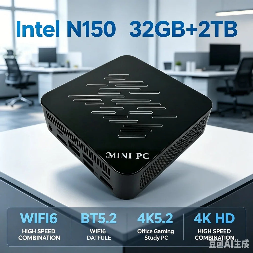 Mini PC | Intel Core N150 | 8-16GB RAM | 128GB-2TB SSD | WiFi 6 | BT5.2 | 4K | Windows 11