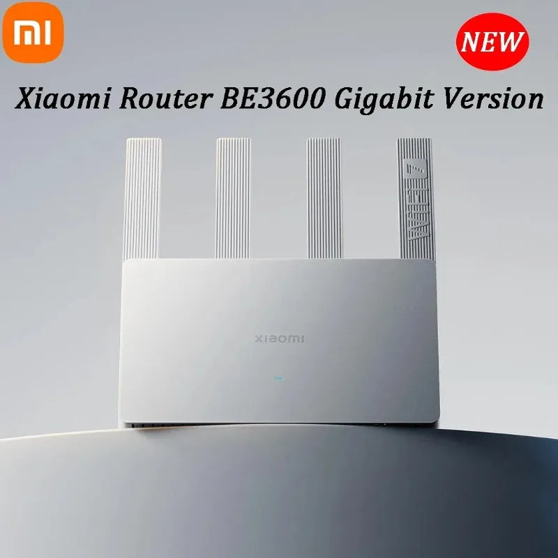 Xiaomi Router BE3600 WiFi 7 Mesh | MLO Doble Banda | 3600Mbps | Qualcomm 4-Core | VPN | Gaming | MiWiFi