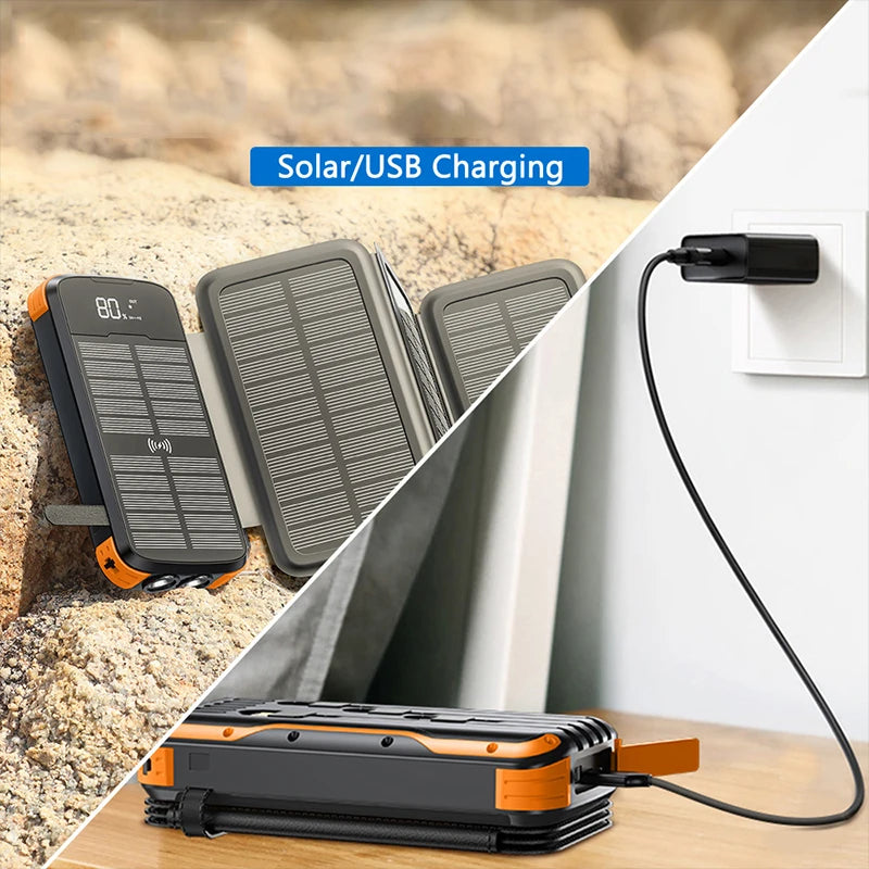 43800mAh Folding Solar Power Bank | 20W PD