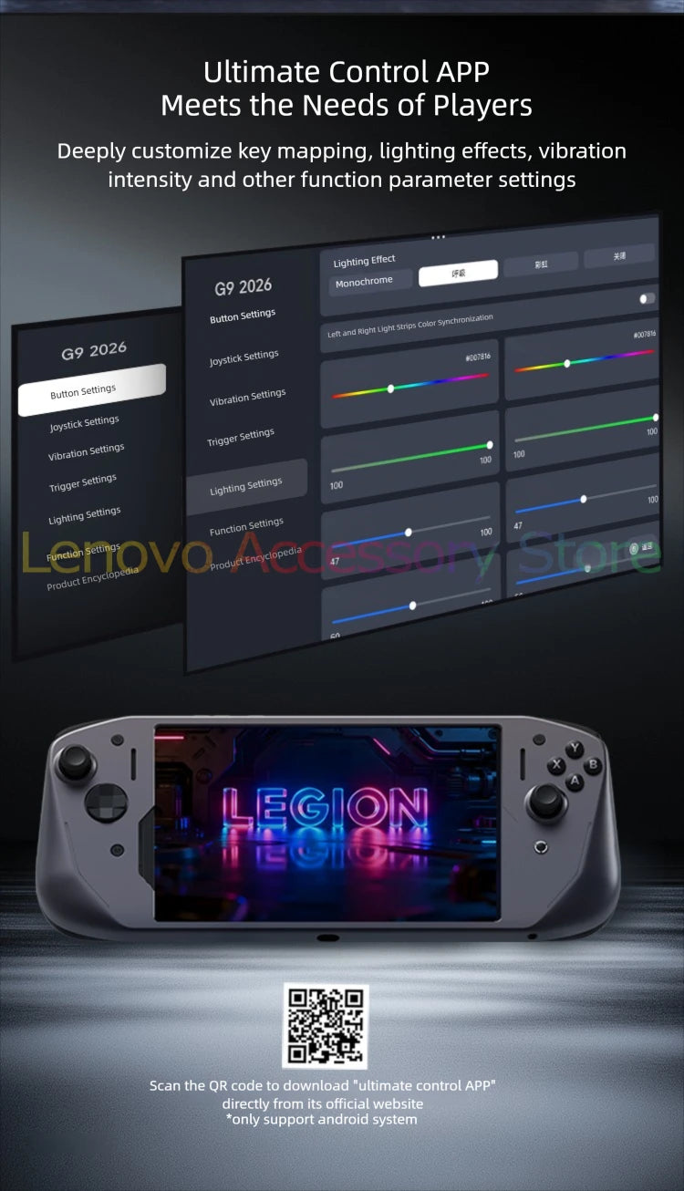 Legion G9 2026 LGC910 - Mando Gaming RGB para Lenovo Legion Y700 Gen5