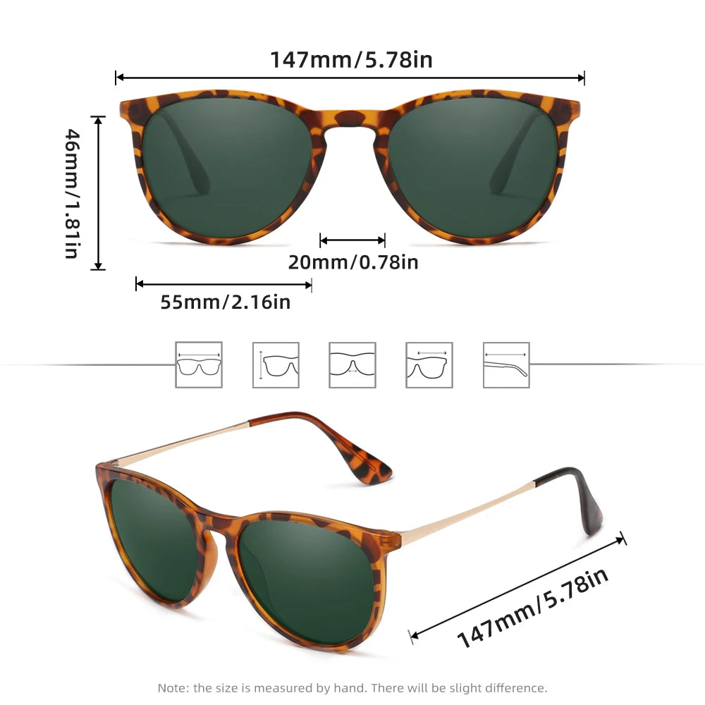 RIVIERSUN Gafas de Sol Cat Eye Polarizadas para Mujer | UV400 | Marco de Aleación | Modelo S28