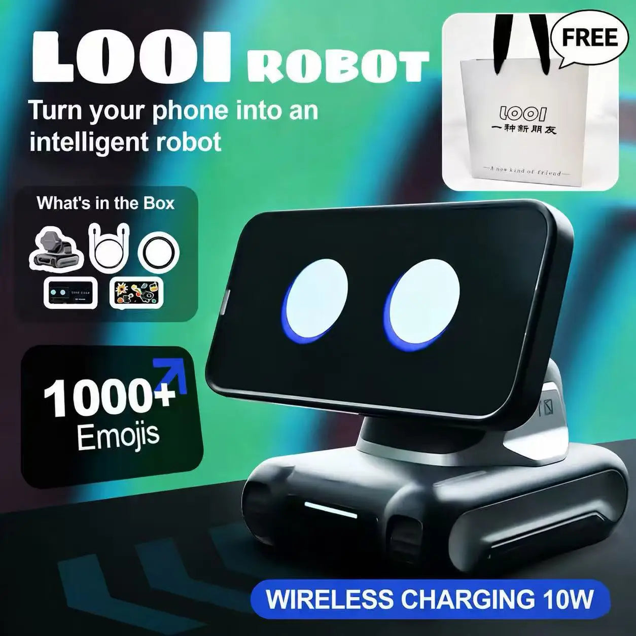 LOOI Robot — AI Mini Robot with Voice & ChatGPT | Smart Learning Companion