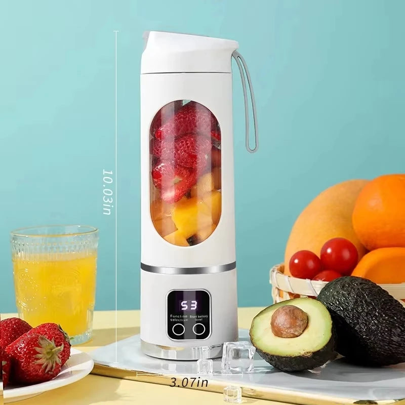 Portable Blender | 450ml & 12 Blades | USB Rechargeable
