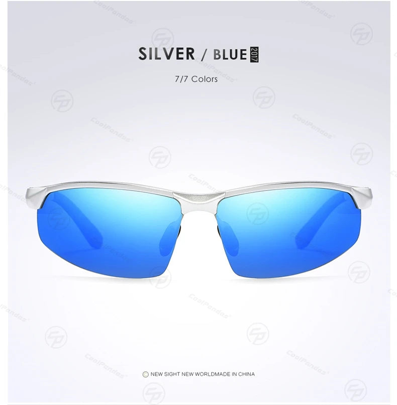 COOLPANDAS Gafas de Sol Polarizadas UV400 | Marco de Aleación | Estilo Cuadrado