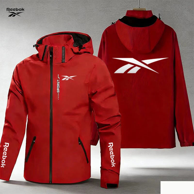 Reebok Men's Hooded Jacket | Removable Hood & Zip Front | Outdoor Casual Wear