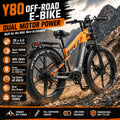 Y80 Bicicleta Eléctrica de Montaña | Doble Motor 2000W | 48V 20Ah | Fat Tire 26x4.0 | 48km/h | Frenos Disco | E-MTB